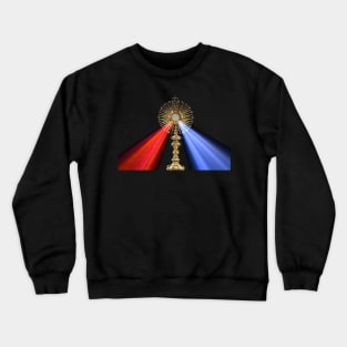 Jesus Divine Mercy Eucharist Holy Host Mass Sacred Heart of Jesus Catholic Prayer 2010 Crewneck Sweatshirt